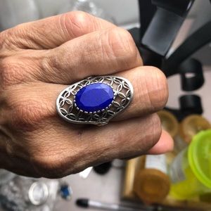 Lapis Lazuli sterling silver ring